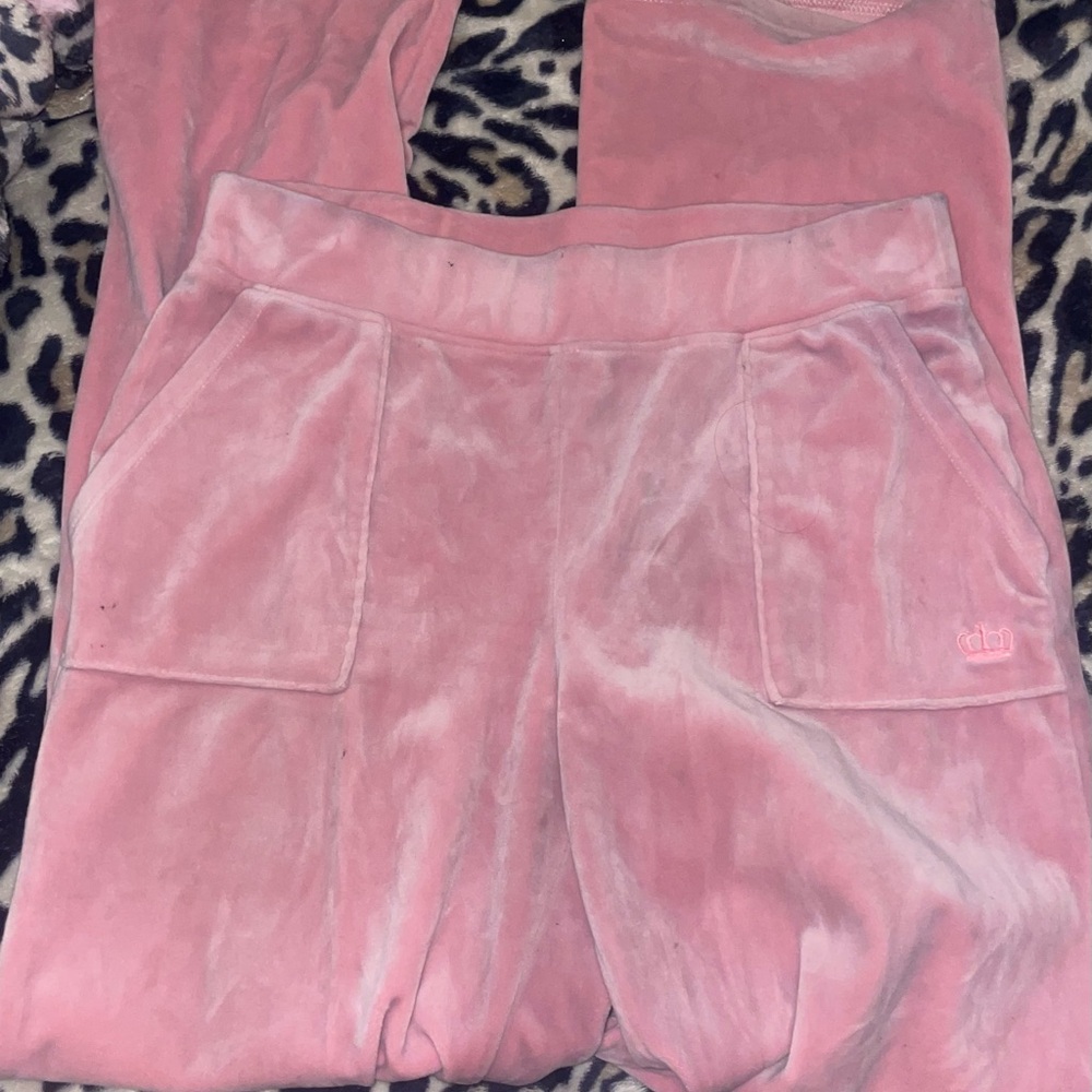 Juicy Couture Blush Velour Pants